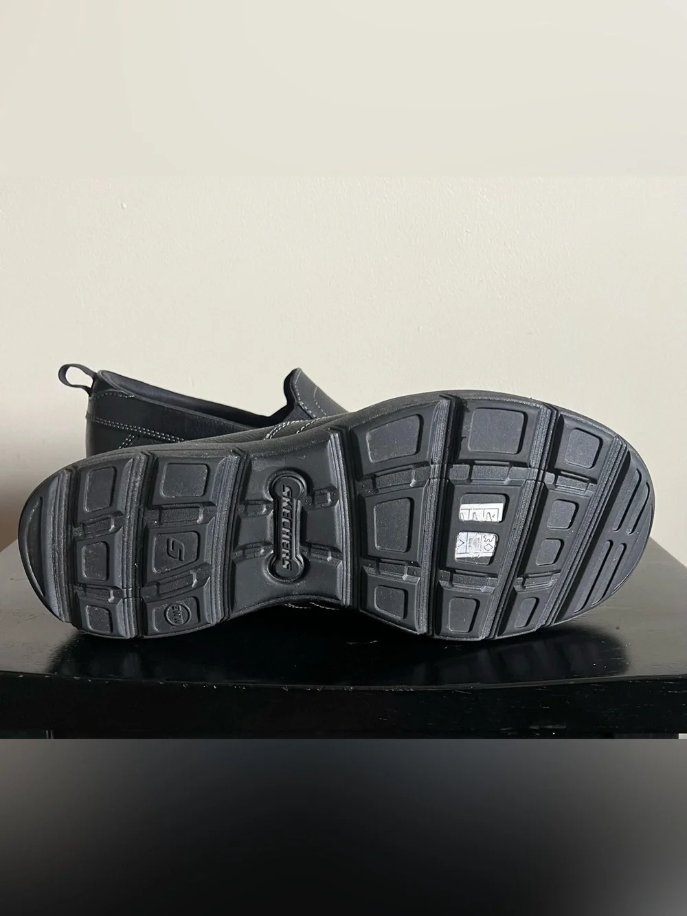 Skechers Harper Forde Black Extra Wide Fit Men's Slip On Shoes Loafers Size 11.5